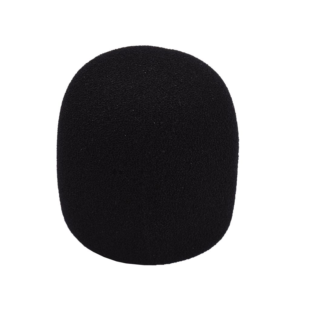 Microphone Protection Accessory Kit with Foam Windshield Anti-rolling Silicone Ring Bottom Rod Sleeve Holder for Wireless Handheld Mic