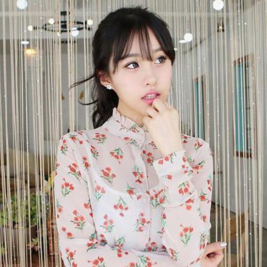 Ear Studs Exquisite Double-sided Cute Flower Design Flower Ear Studs for Wedding