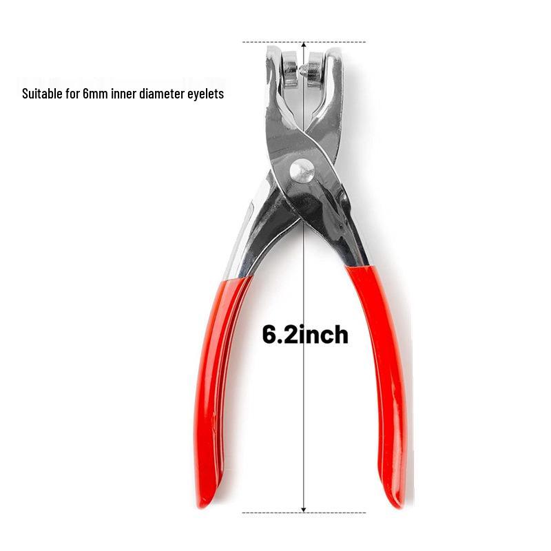 Handmade Eyelet & Snap Pliers - 5, 6, 10, 12mm Options for Flared Eyelets/Five-Prong Snaps