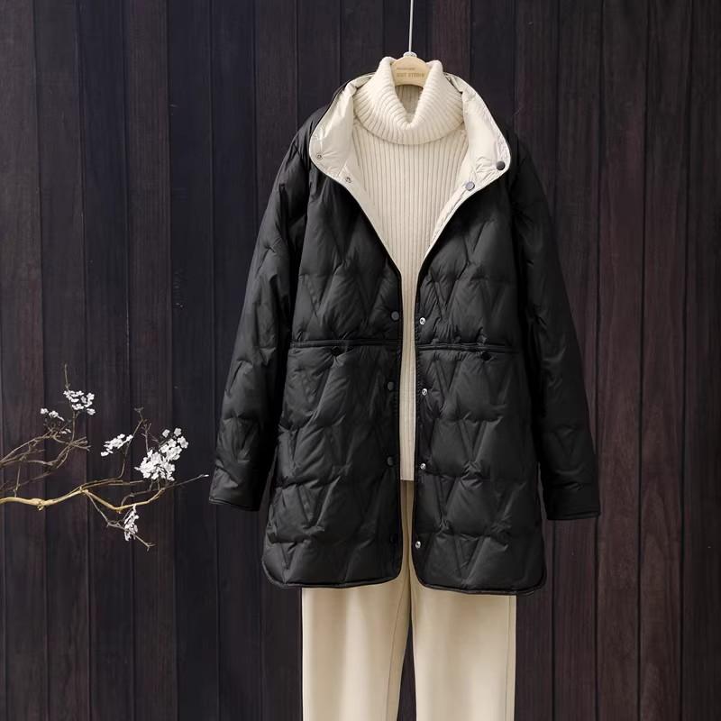 Женская зимняя однотонная куртка большого размера, легкая, теплая, свободная, повседневная, удобная куртка