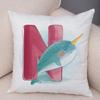 Creative Alphabet Animal Pattern Decorative Pillowcase Home Decor Cushion Pillowcase Bedding