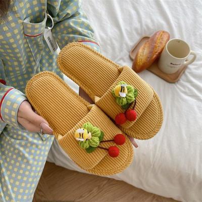 Женские тапочки, льняные тапочки на все времена, женская домашняя обувь из хлопка и льна для зимы и осени