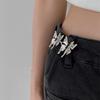 Waistband Jean Buttons for Loose Jeans Y2K Butterfly Pants Button Tightener   Women