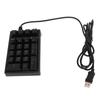 Mechanical Numeric Keypad Wired 21 Keys Blue Switch Color LED USB Portable K21 Numpad for Laptop PC