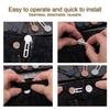 10Pcs Elastic Pants Extender Buttons Flexible Neck Relief Tight Collars  for Women Men