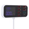 8 Ports Multiple USB Fast Chargers Charging Station Hubs Digital Display for IOS Android