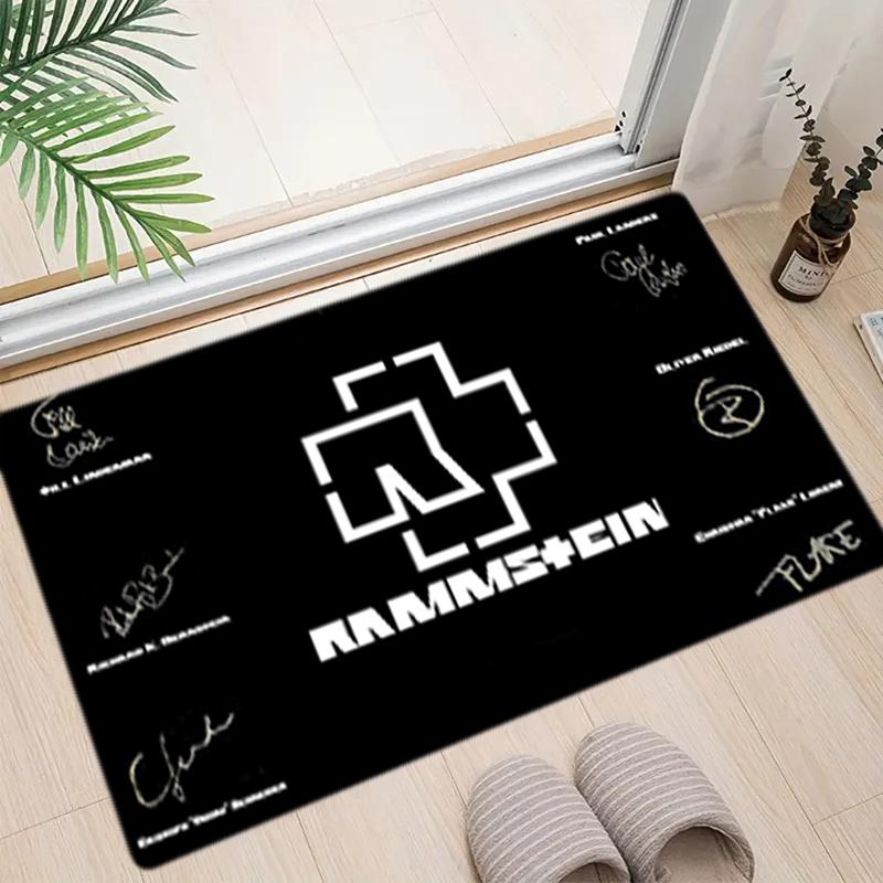 1 шт. Прямоугольный коврик с принтом на тему Rammstein, домашний коврик для двери, коврик для защиты при путешествиях на открытом воздухе A2