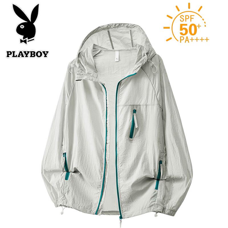 PLAYBOY Мужская куртка с капюшоном, защищающая от солнца, быстросохнущая