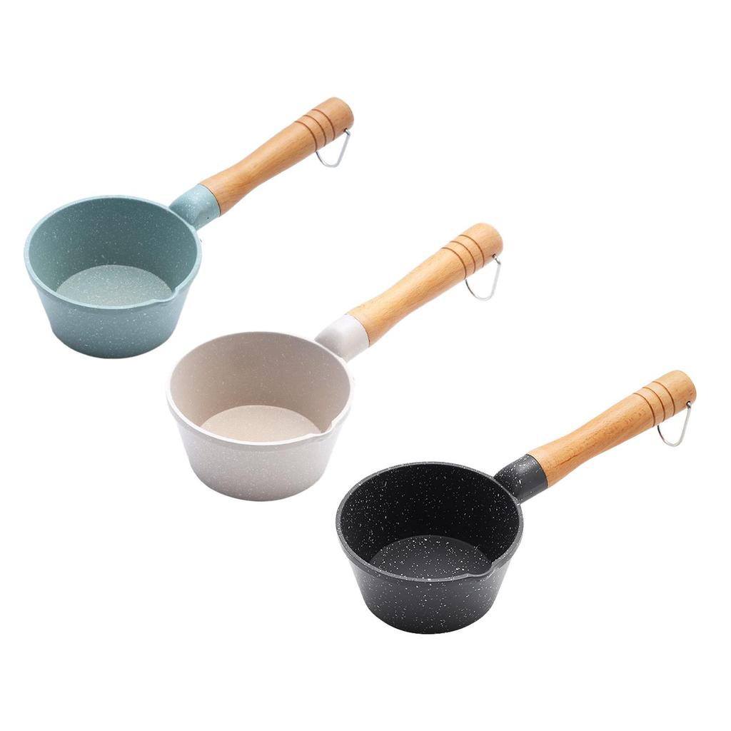 Small Milk Pan Nonstick Cookware Medical Stone Saucepan for Restaurant Tea House and Home Use