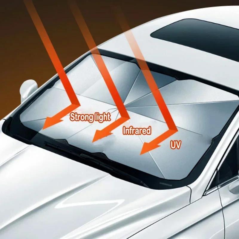 ZAG1 2026 Hot Interior Stickers Car Heat Insulation Covers Sunshade Umbrella Auto Accessories For Lexus RX300 RX450 EX300h IS200 IS25