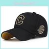 Embroidery Letter C Baseball Hat Adjustable Sun Protection Peaked Caps Gift
