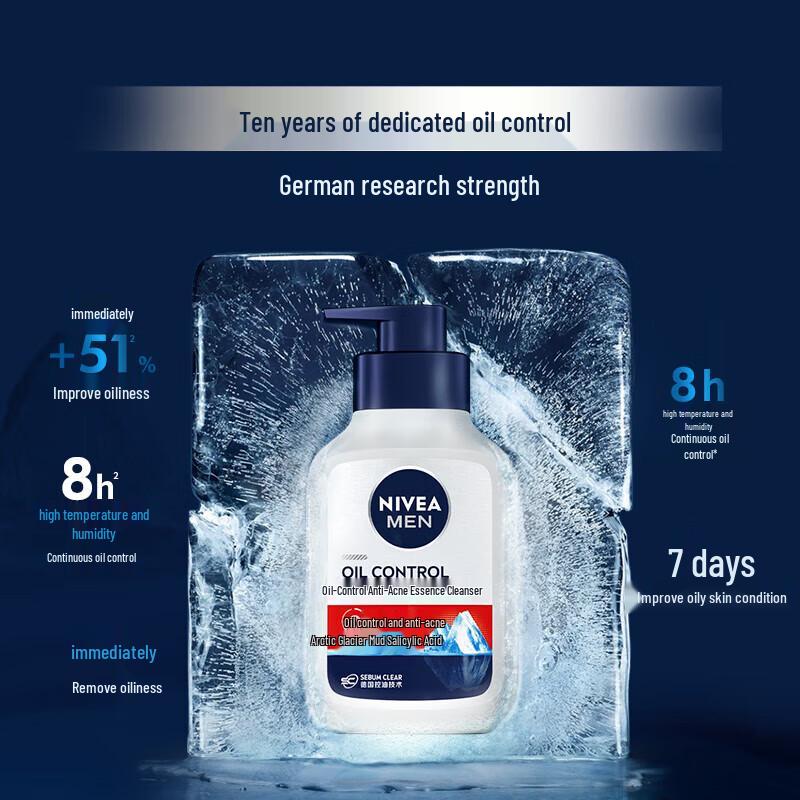 NIVEA Men Oil Control & Anti-Acne Facial Cleanser