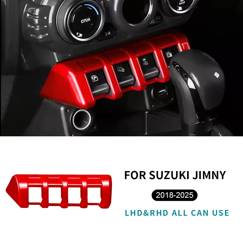 Для Suzuki Jimny Nomade JB64 JB74 3/5-дверный 2018 2024 2025 Панель переключателя стеклоподъемника окна автомобиля ABS Отделка