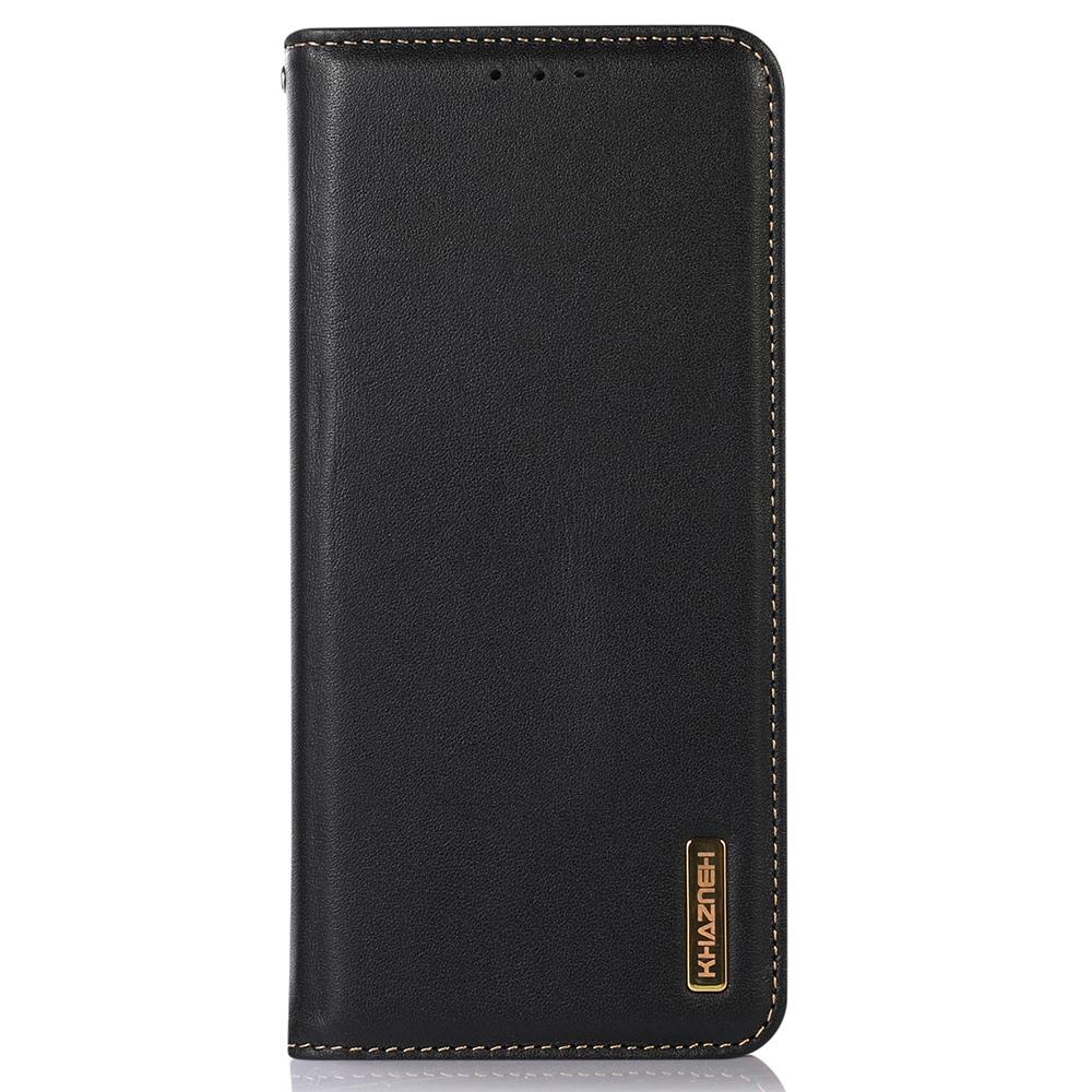 KHAZNEH For OnePlus Nord 4 Case Genuine Cow Leather Wallet Phone Cover Nappa Texture