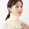 Knitted Collar Scarves for Women Detachable Fake High Collar Scarves Lapel Wrap Winter Fake Turtleneck Neck Warm Faux Collar