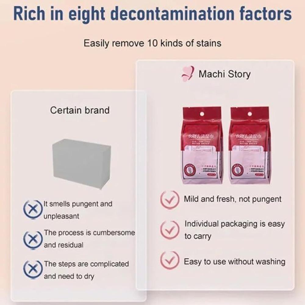 20 шт. шелковая льняная ткань для одежды, влажные салфетки для удаления пятен, средство для мгновенного очистки грязи