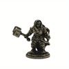 1PC Dwarf Legion Meteor Hammer Soldiers Models Toy Figurines Miniatures Metal Copper Mens Gifts Desktop Decorations