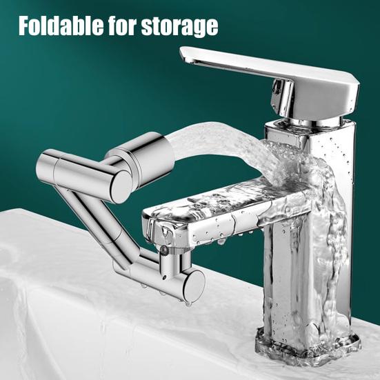 1/2 шт. Поворотный удлинитель крана Сверхпрочный сплав Выдвижная штанга Аэратор для раковины ванной комнаты и кухни Вращающийся удлинитель крана Фильтр с 2 режимами распыления