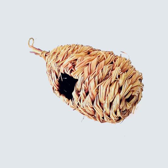 2 шт. наружный подвесной домик для птиц-колибри из натуральной травы, хижина для открытого сада, ручная работа