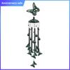 Outdoor Wind Chimes Outdoor Butterfly Wind Chimes Birthday Gifts For Ladies,Garden Porch Courtyard Home Decoration
