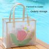 Bag Female Summer Jelly Beach Bag Transparent Hand Bag PVC Storage Bag Niche Portable Handbag Shoulder Bag