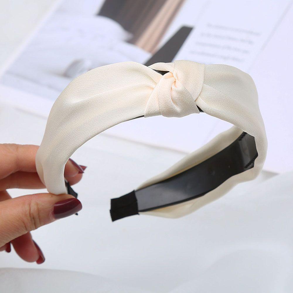 Цветной узел, широкий боковой аксессуар для волос, головной убор, обруч для волос, повязка на голову для женщин и девочек, повязка на голову