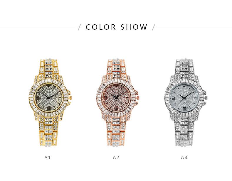 Women's Fashion Rhinestone Quartz Wristwatch - Full Diamond Style