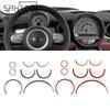 Carbon Fiber Stickers Car Central Air Outlet Tachometer Speedometer Trim Car Styling for BMW MINI Cooper R55 R56 R57 2007-2010