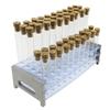 Plastic Test Tube with Cork Stopper Bead Storage Vial Containers