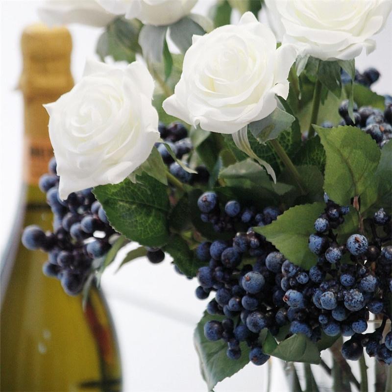 3шт свадебные украшения искусственные ягоды моделирование цветы фрукты украшение дома