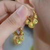 2024 Rhinestone Five Blessings Durian Earrings - Women's Luxurious High-End Fashion Ear Cuffs