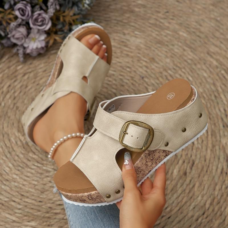 Fashion 2025 New Fashion Women Summer Shoes Sandals Wedges Sandal for Women Elegant Sandals Slide Huaraches Female Women Heels Footwear