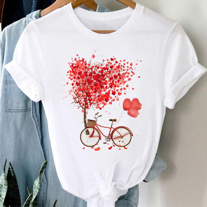 Unisex Clothing Casual Print Tee Top Watercolor Girl Lovely Summer Fashion Tshirt Short Sleeve Lady Fe Unisex Graphic T-shirt Unisex