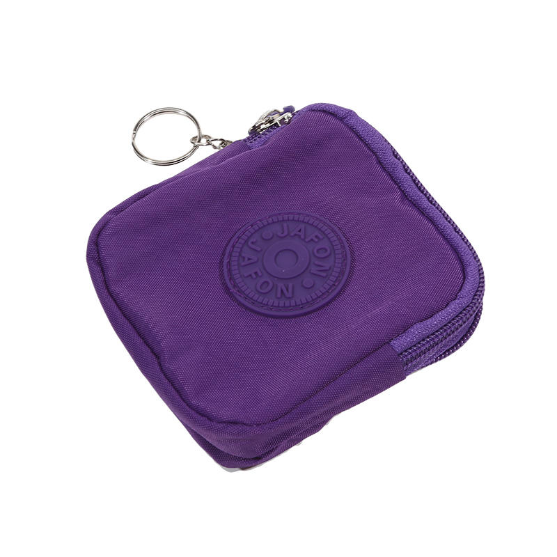 Дорожный кошелек для монет Стеганый держатель для ID Ключница Кошелек для монет Многофункциональный держатель для карт Портативный Водонепроницаемый Кошелек для повседневного использования