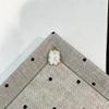 1 шт. Натуральный камень Прямоугольный кулон 13×21 мм Позолоченная рама с зубчатым краем Каменная подвеска для изготовления ювелирных изделий DIY Ожерелье