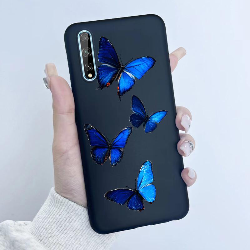 Чехол для телефона Huawei Y8p Дизайн 'Девочка с цветами' Мягкий силикон ТПУ Задняя крышка для Huawei P Smart S Y 8p HuaweiY8p AQM-LX1 Чехлы