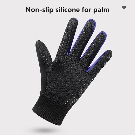 1 пара зимних теплых спортивных перчаток, водостойкие перчатки с сенсорным экраном для холодной погоды и толстой плюшевой подкладкой для детей