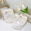 Dog Autumn/Winter Plush Vest Cream Cute Rabbit Lace Vest Teddy Yorkshire Warm Soft Elastic Dog Clothes Thick Puppy Clothes