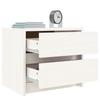 Maison Exclusive - Table de chevet blanc 40x31x35,5 cm bois de pin massif