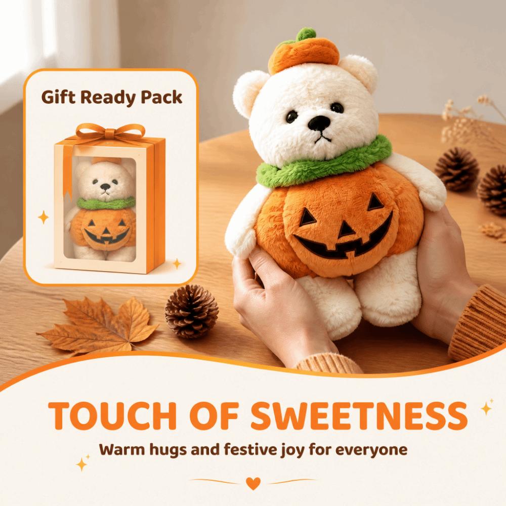 Bear with Pumpkin Pumpkin Bear Plush Toy Super Soft Stuffed Animal Plush Toy Kids Gift
