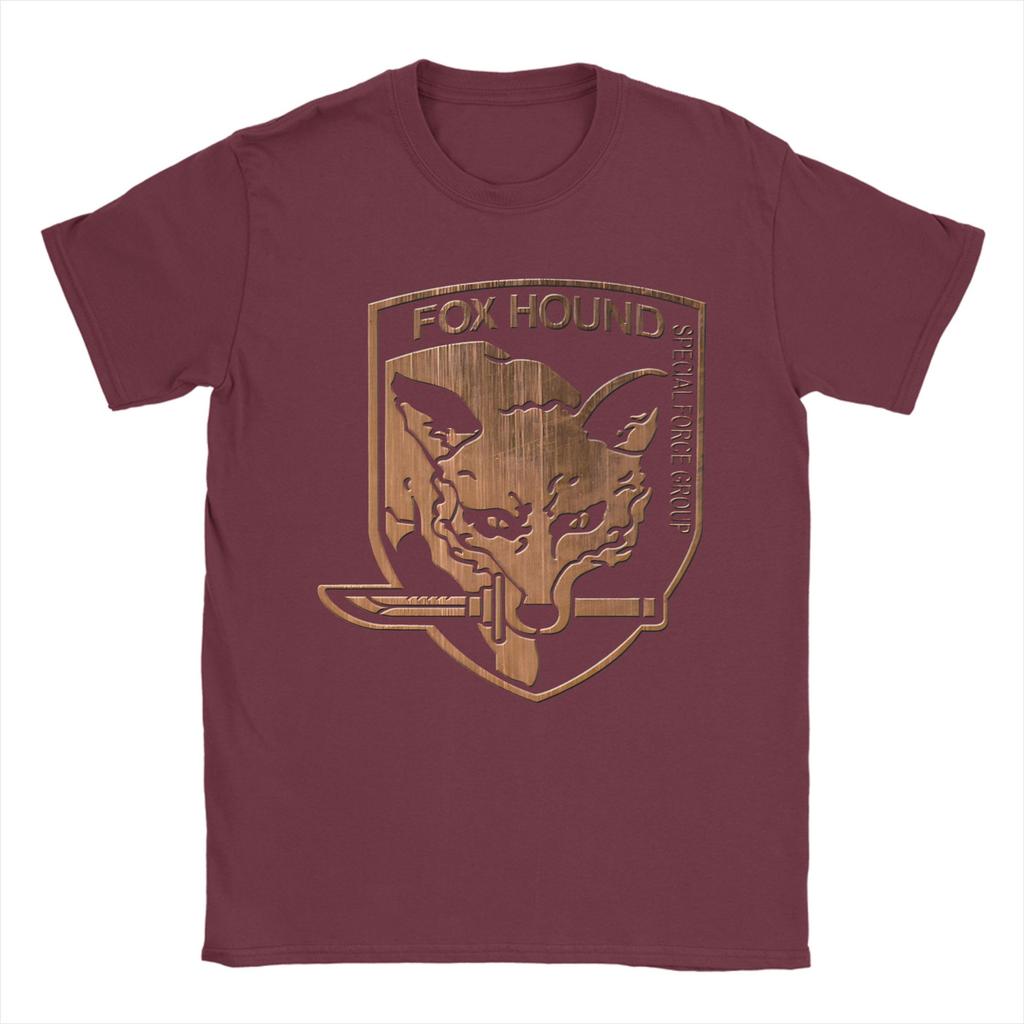 Fox Hound Special Forces Group Logo Metal Gear Solid TShirt Hippie TShirts Men Cotton ONeck 5XL Clothes Short Sleeve Tops