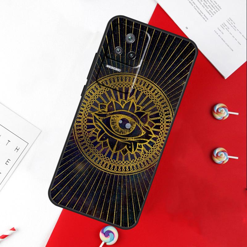 Чехол-крышка с символом Глаз Пирамиды для Xiaomi 13T 11T 12T 14T Pro 13 14 15 Ultra POCO X7 Pro X3 X5 X6 F5 F6 M6 Pro