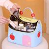 Handbag Cartoon Cosmetic Bag Solid Color Makeup Bags Fashion Toiletries Bag  Student