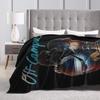 Off Campus  Garrett Grahams Blanket Flannel Spring/Autumn  Portable Warm Throw Blankets for Bed Outdoor Rug Piece
