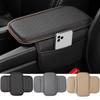 Universal Car Arm Rest Cushion Leather Breathable Center Console Box Cover Anti Scratch Armrest Box Protector Cover