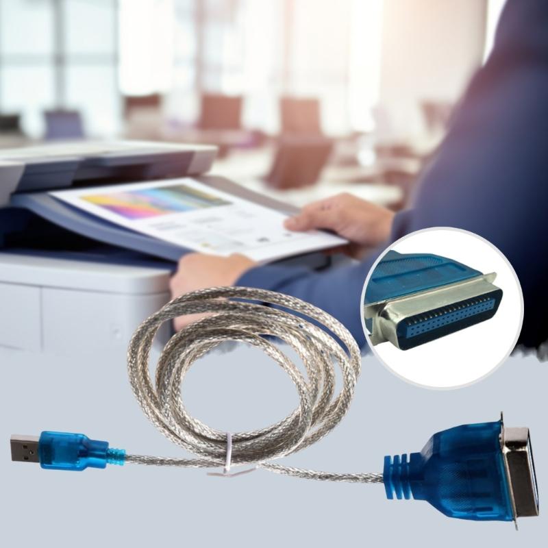 Металлический USB-кабель-конвертер в параллельный порт IEEE 1284 Для старых принтеров Для нового ПК Драйверы не требуются