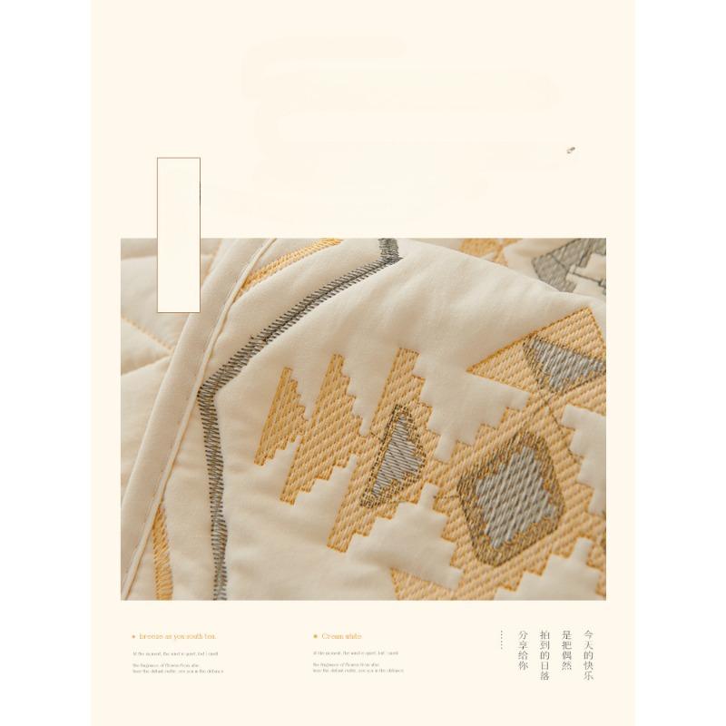 Sofa Cushion Fabric Ethnic Style Four Seasons Non-Slip Cotton Simple Modern Universal Backrest Towel Cover Thickened
