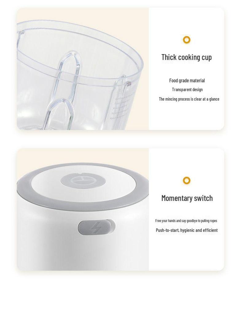Compact Wireless Electric Garlic Chopper & Masher: Multi-functional Kitchen Tool for Mincing and Mashing Garlic