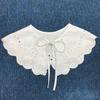 Cotton Lace Hollow Girl Shawl For Women Apparel Sewing Lace Neckline Clothing Decoration Fake Collar