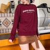 Puma Letter Embroidered Fleece Thick Round Neck Pullover Sweatshirt Women Sweatshirt 625305-22
